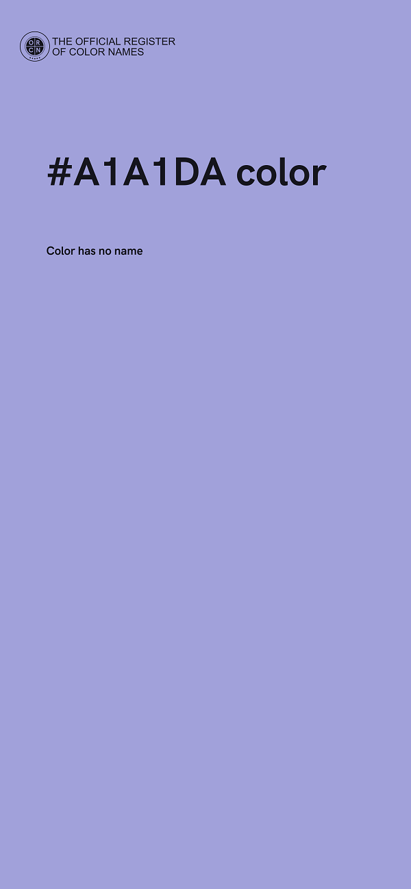 #A1A1DA color image
