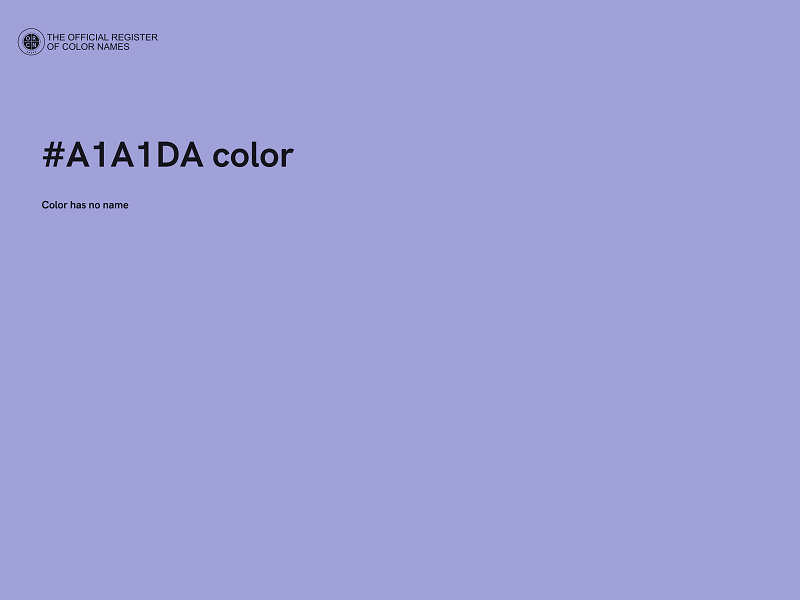 #A1A1DA color image