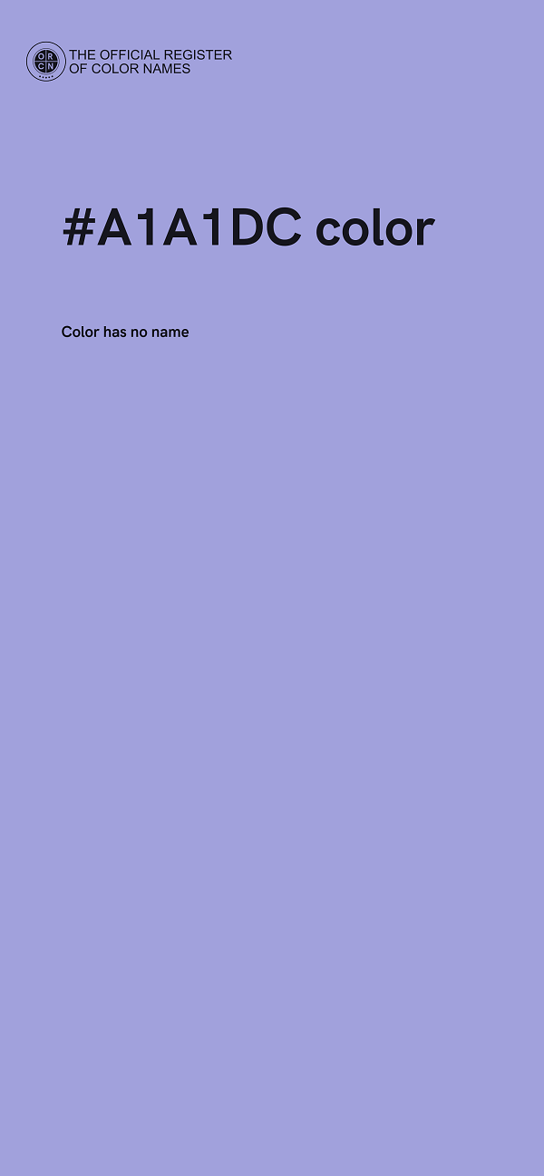 #A1A1DC color image