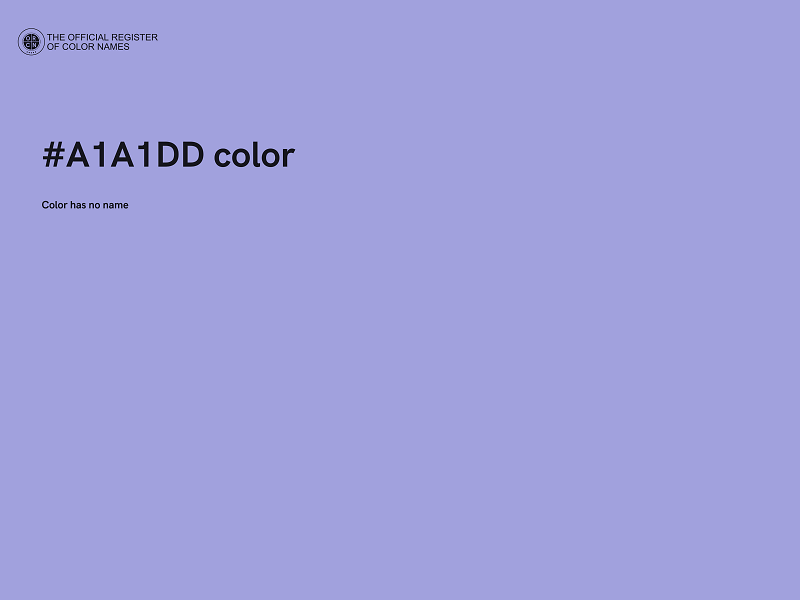 #A1A1DD color image