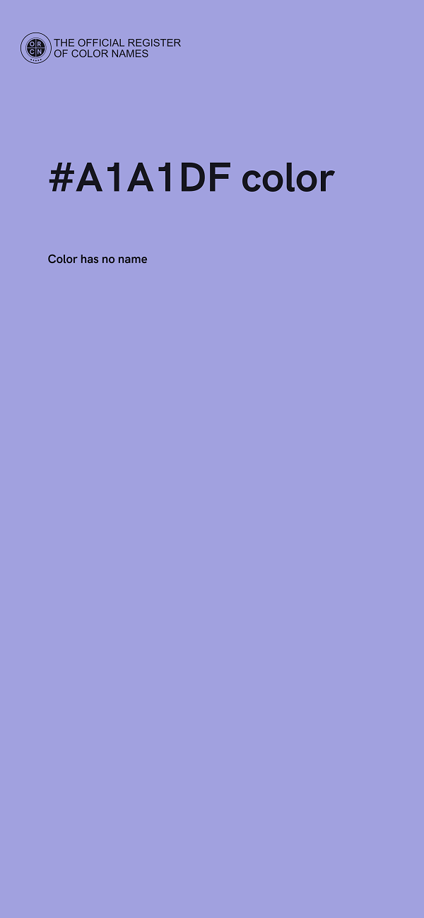 #A1A1DF color image
