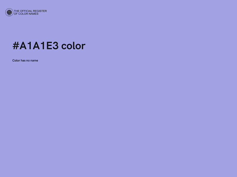 #A1A1E3 color image