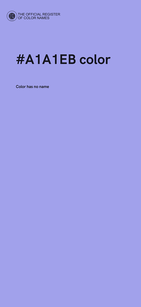 #A1A1EB color image