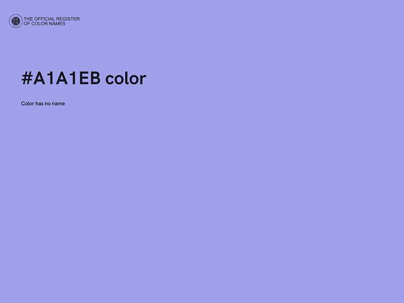 #A1A1EB color image