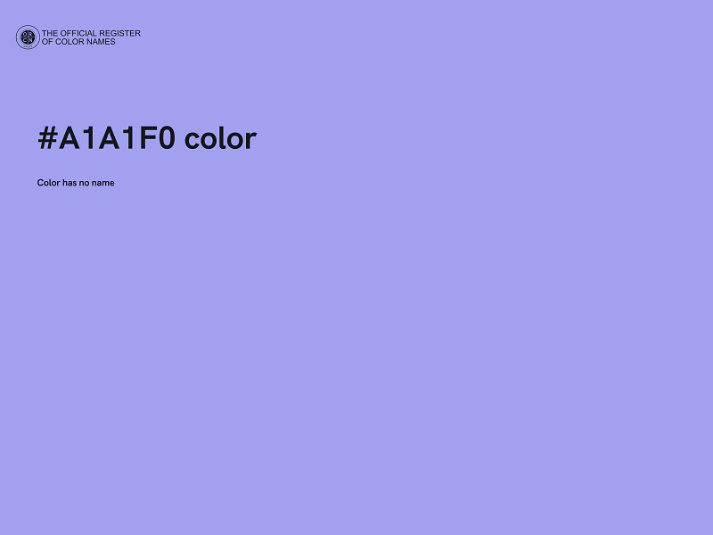 #A1A1F0 color image