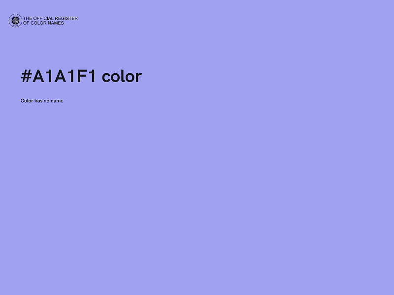 #A1A1F1 color image