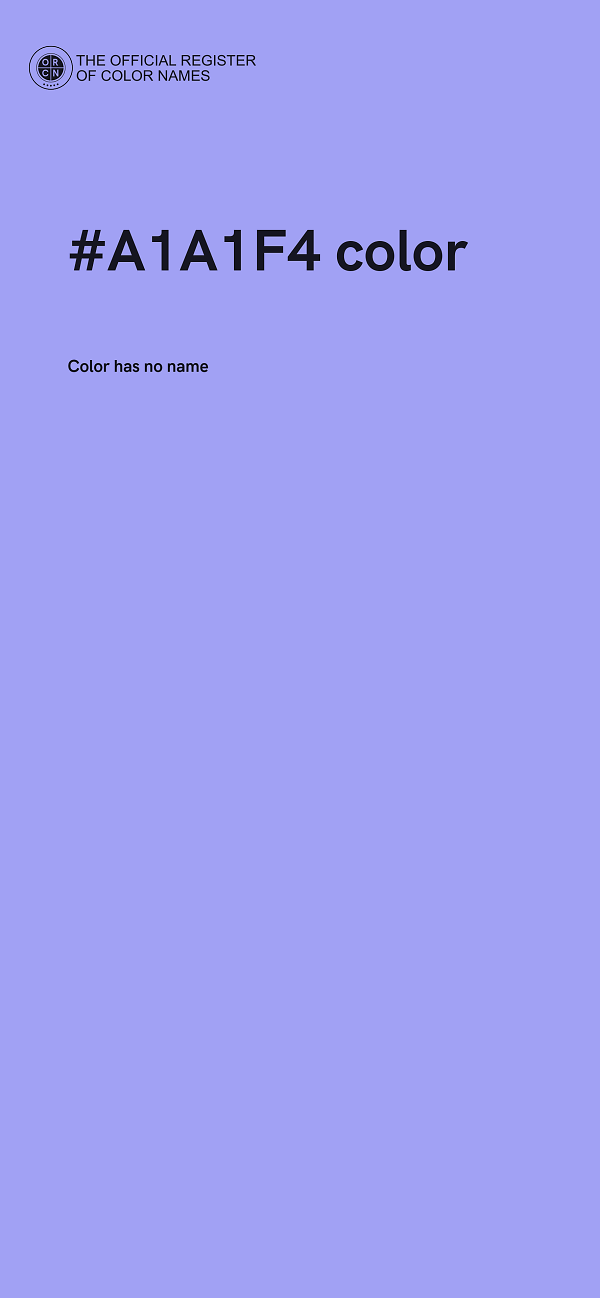 #A1A1F4 color image