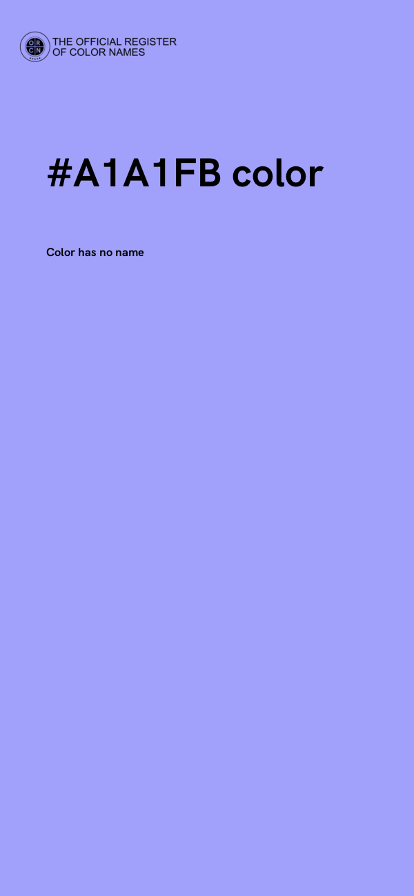 #A1A1FB color image