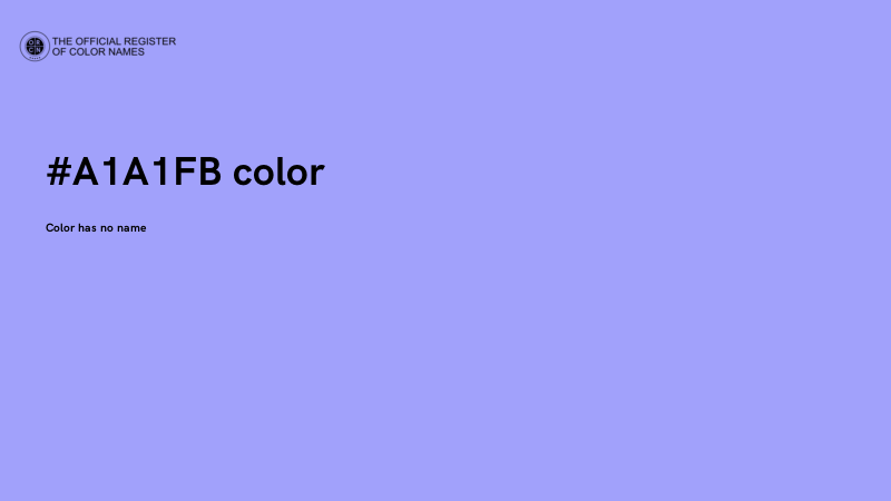 #A1A1FB color image
