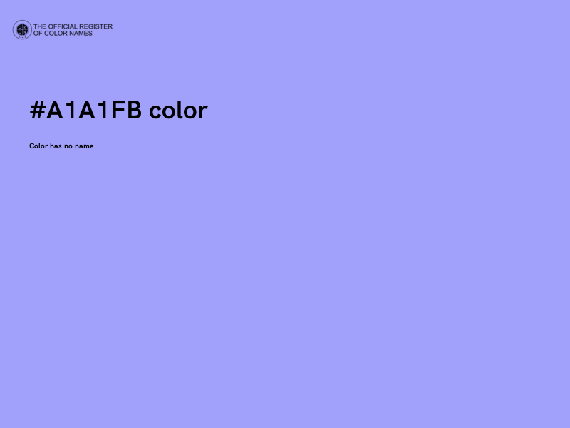 #A1A1FB color image
