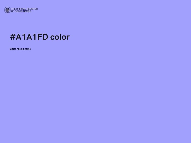 #A1A1FD color image