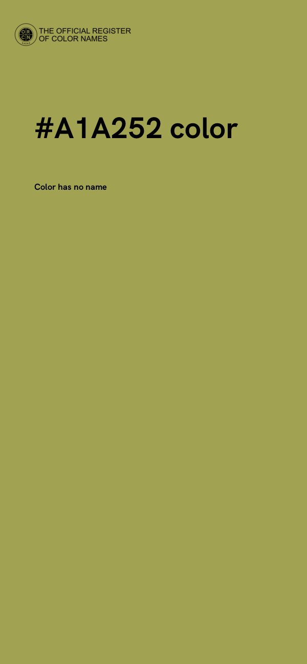 #A1A252 color image