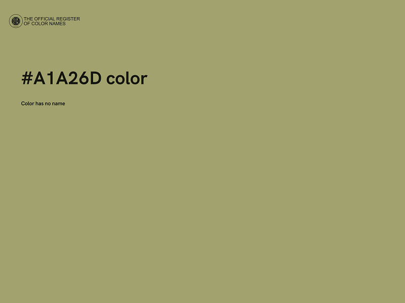 #A1A26D color image