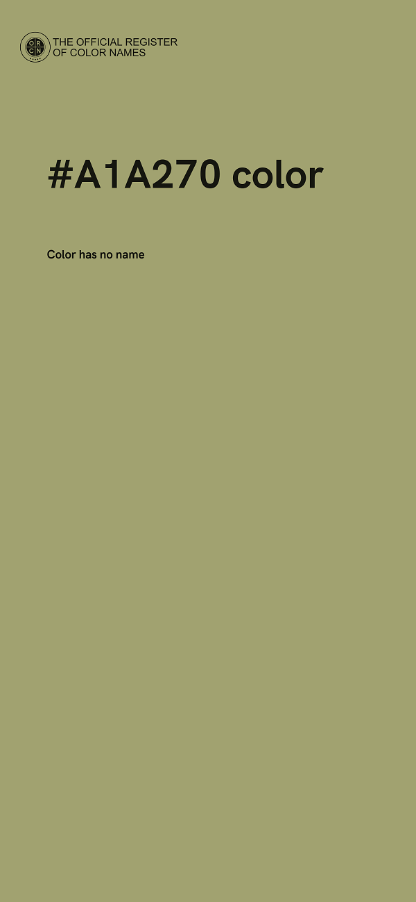 #A1A270 color image