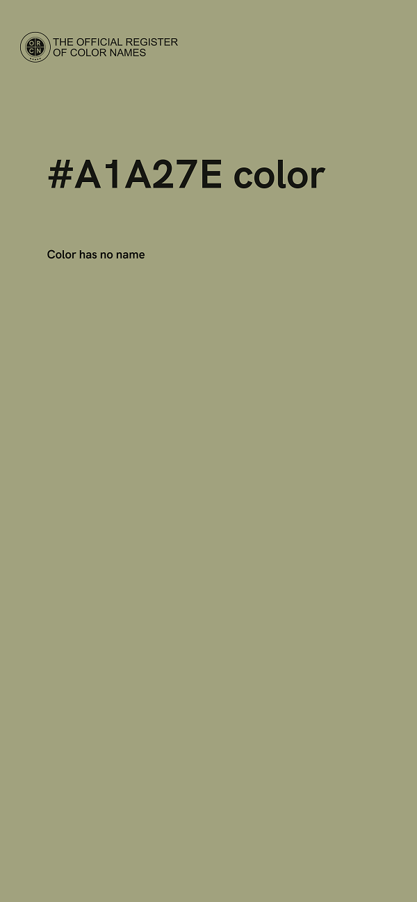 #A1A27E color image