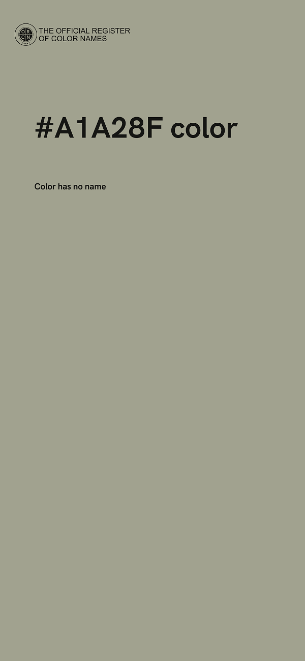 #A1A28F color image