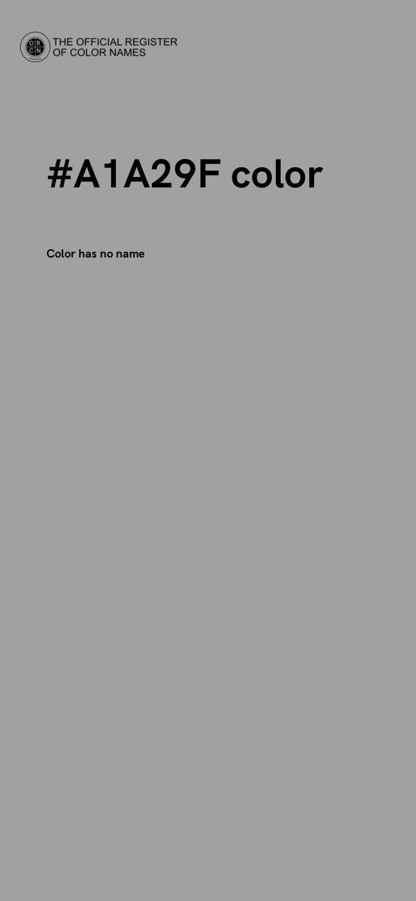 #A1A29F color image