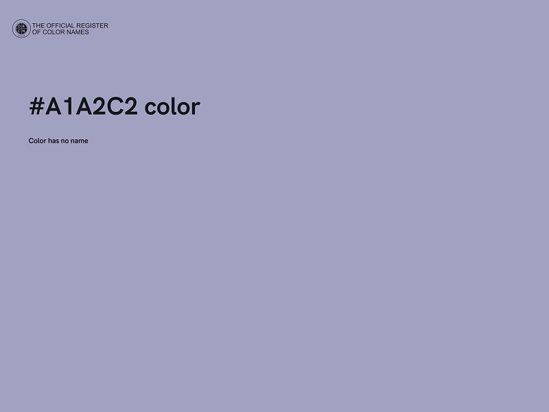 #A1A2C2 color image