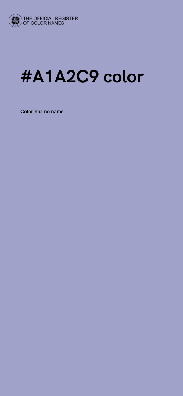 #A1A2C9 color image