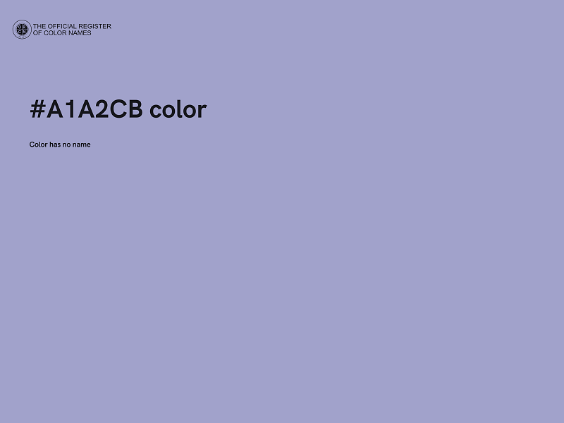 #A1A2CB color image