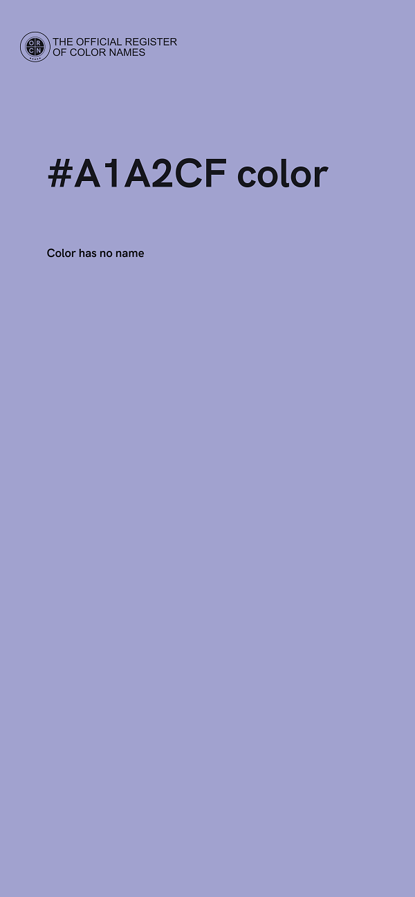 #A1A2CF color image