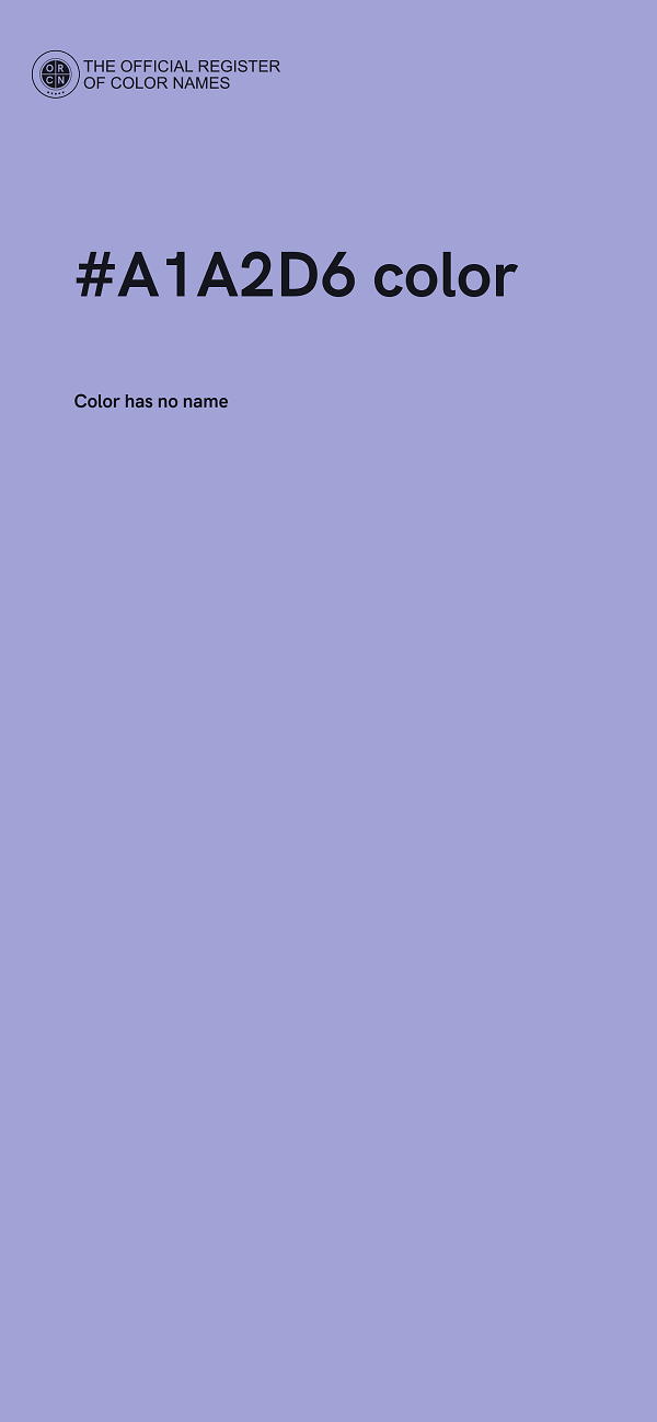 #A1A2D6 color image