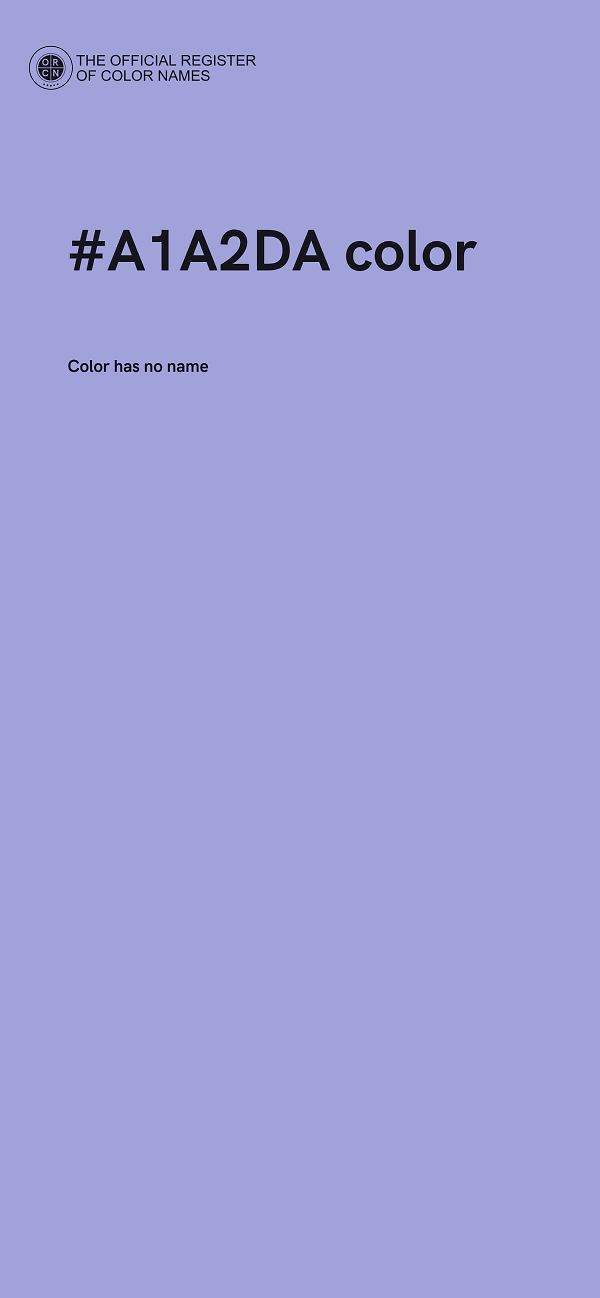 #A1A2DA color image