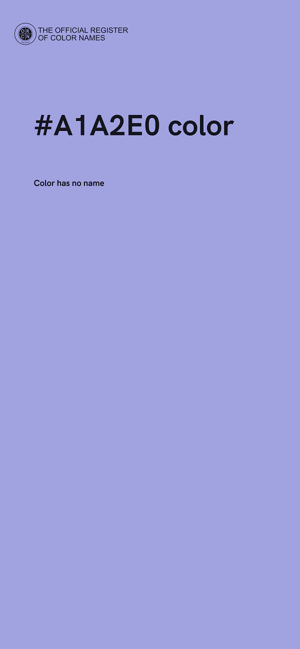 #A1A2E0 color image
