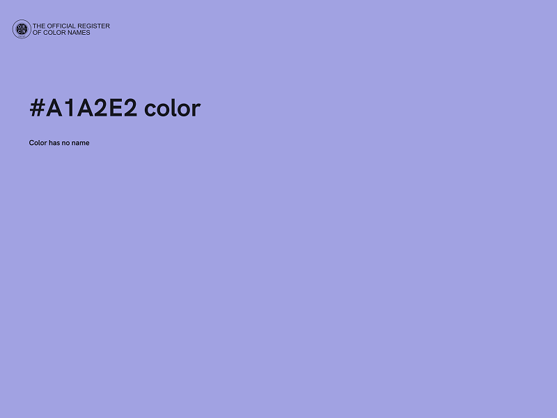 #A1A2E2 color image