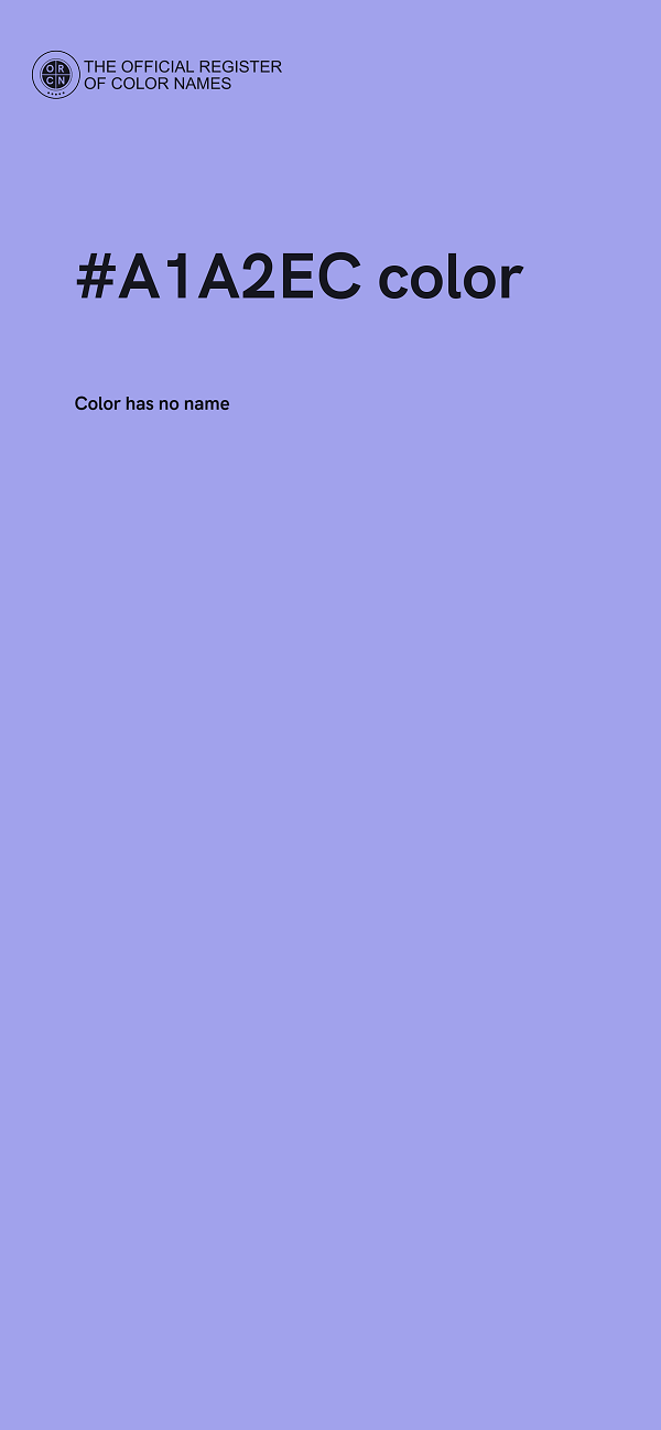 #A1A2EC color image