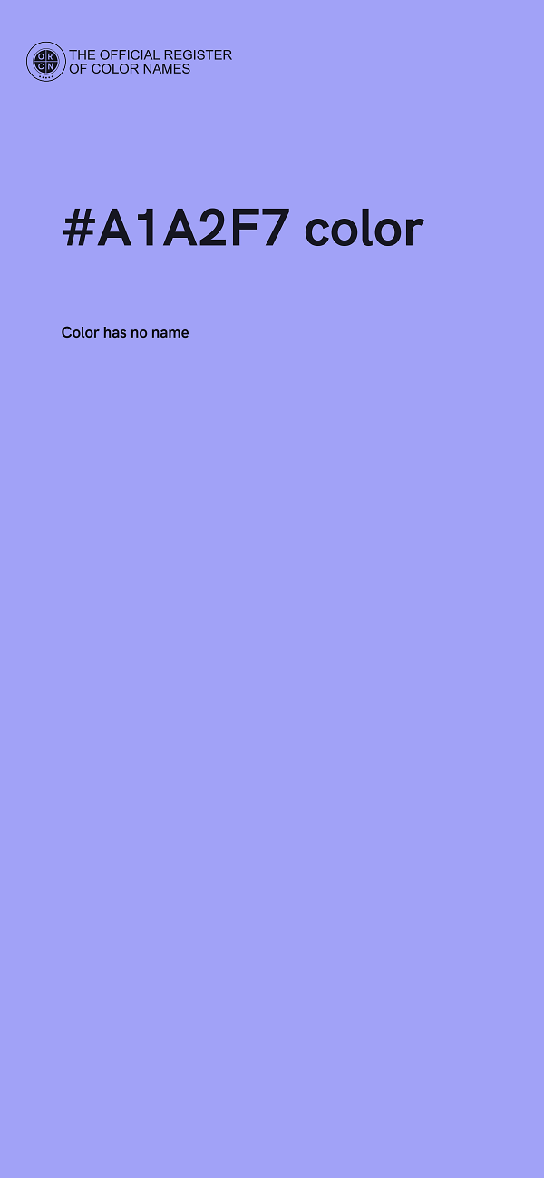 #A1A2F7 color image