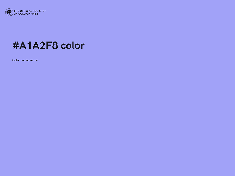 #A1A2F8 color image