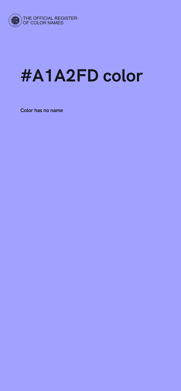 #A1A2FD color image