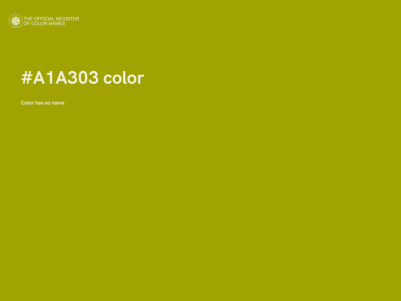 #A1A303 color image