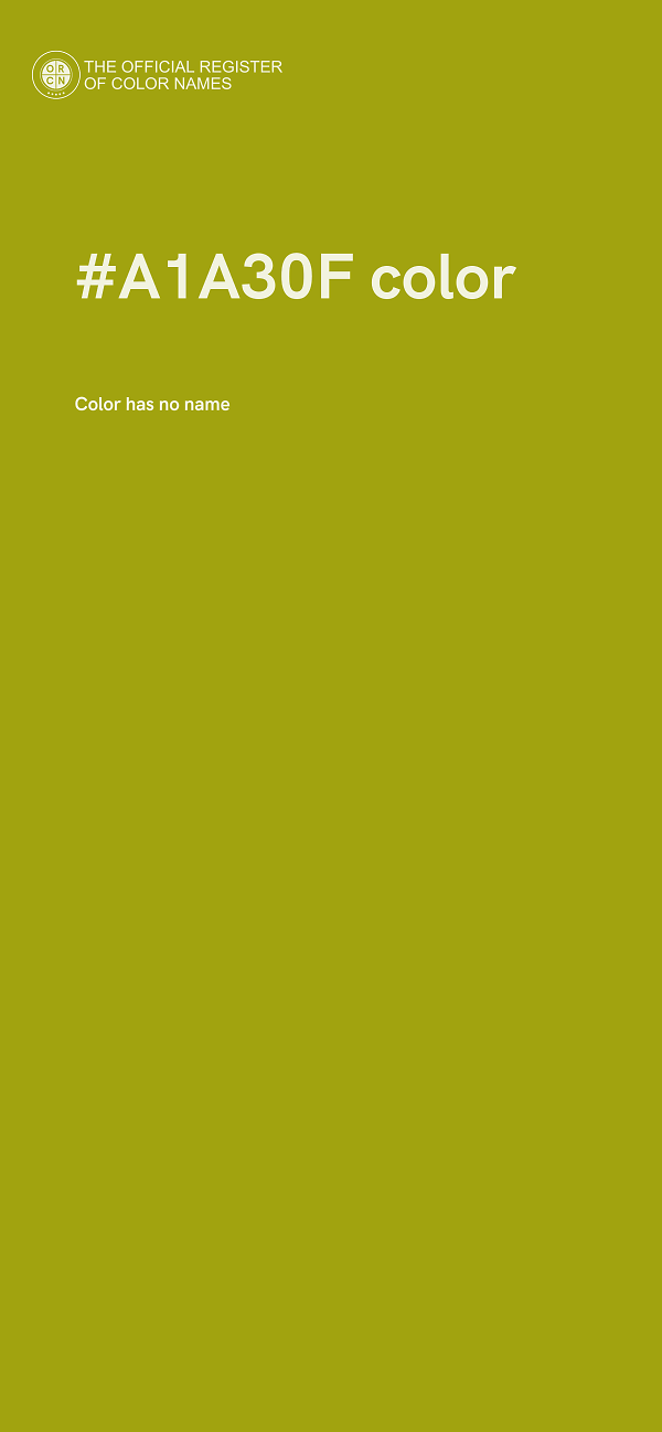#A1A30F color image