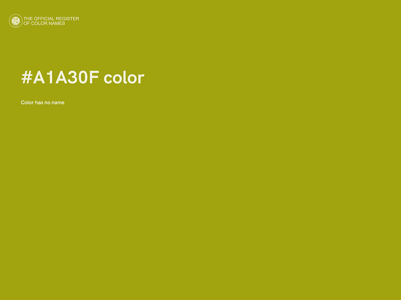 #A1A30F color image