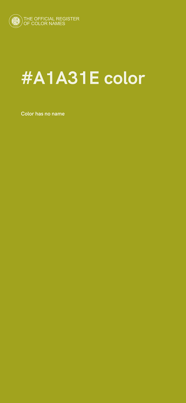 #A1A31E color image