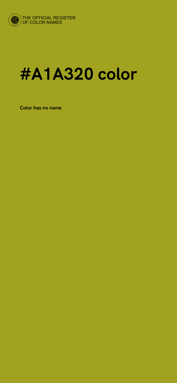 #A1A320 color image