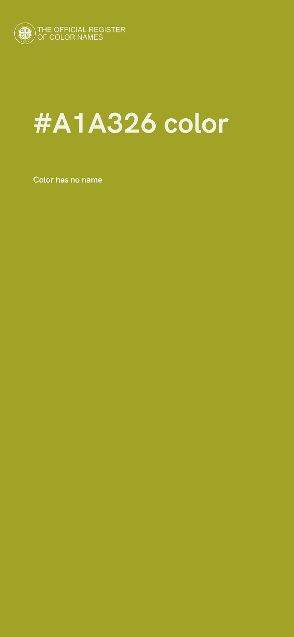 #A1A326 color image