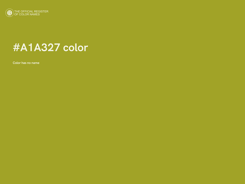 #A1A327 color image