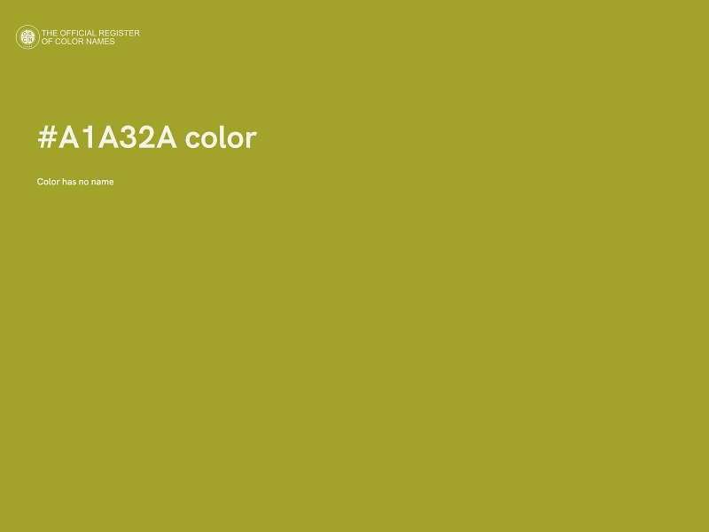 #A1A32A color image