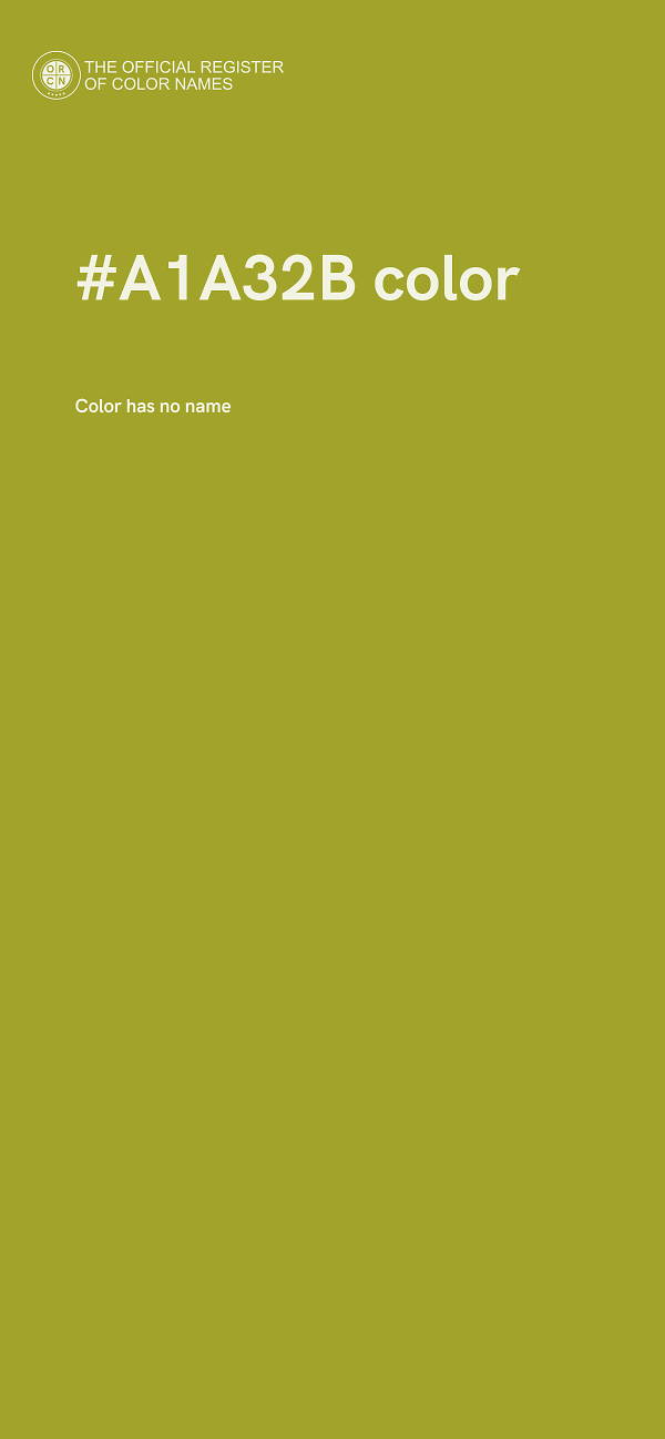 #A1A32B color image