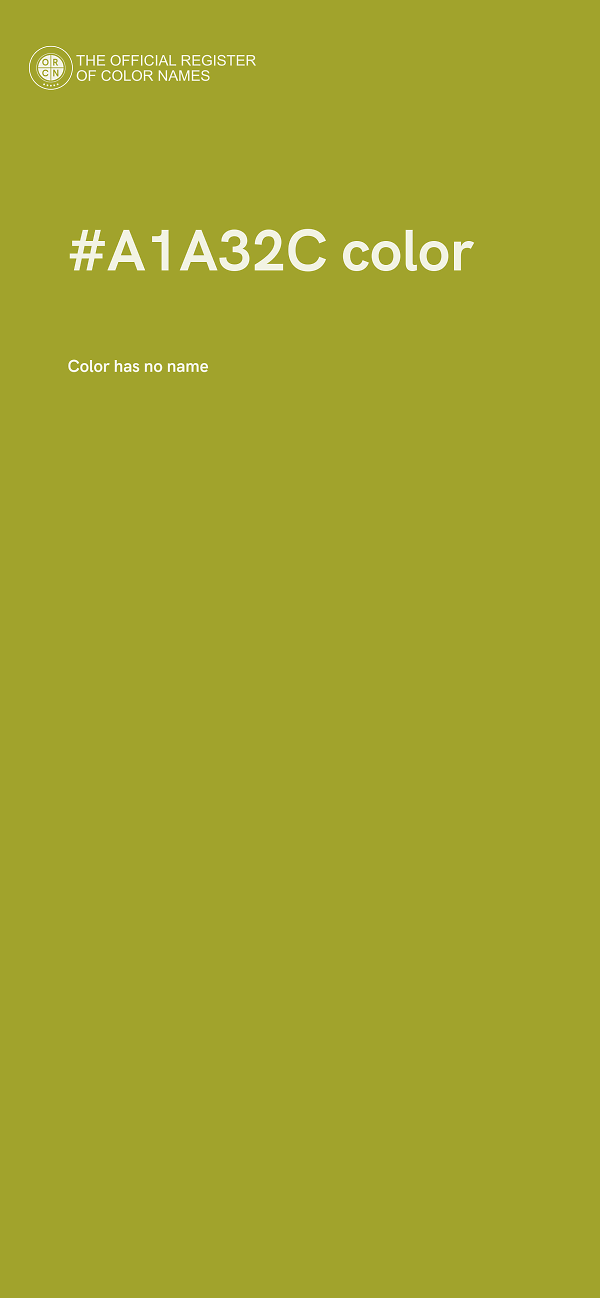 #A1A32C color image