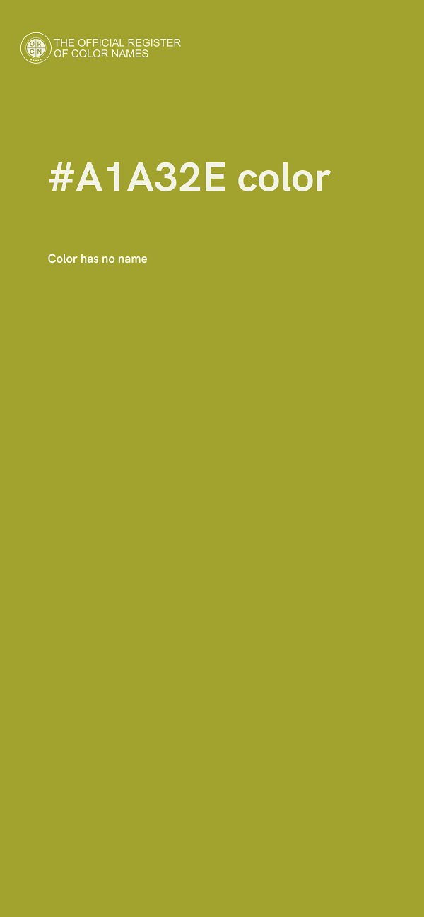 #A1A32E color image