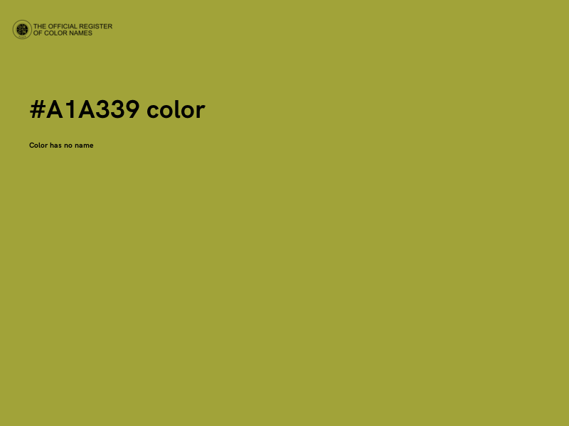 #A1A339 color image