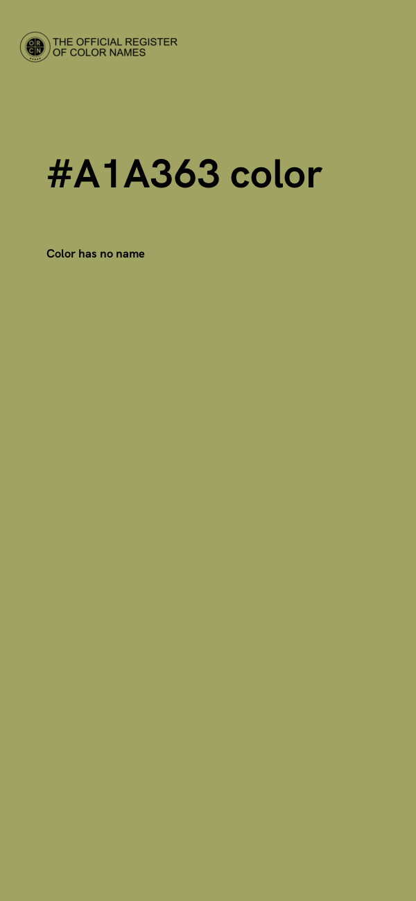 #A1A363 color image