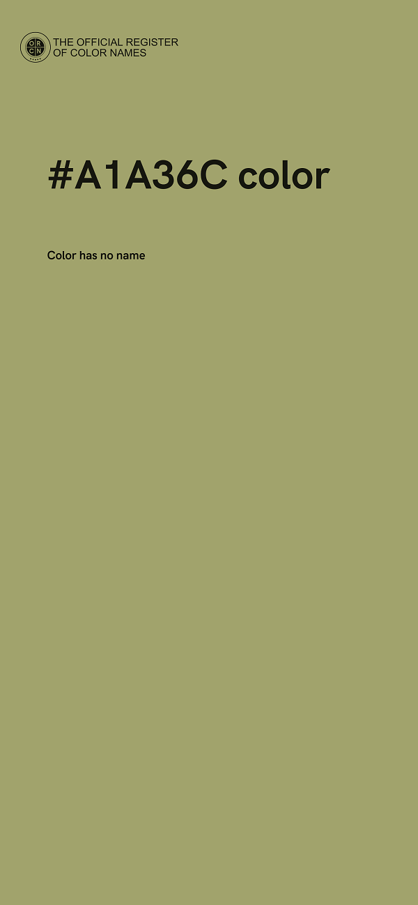 #A1A36C color image