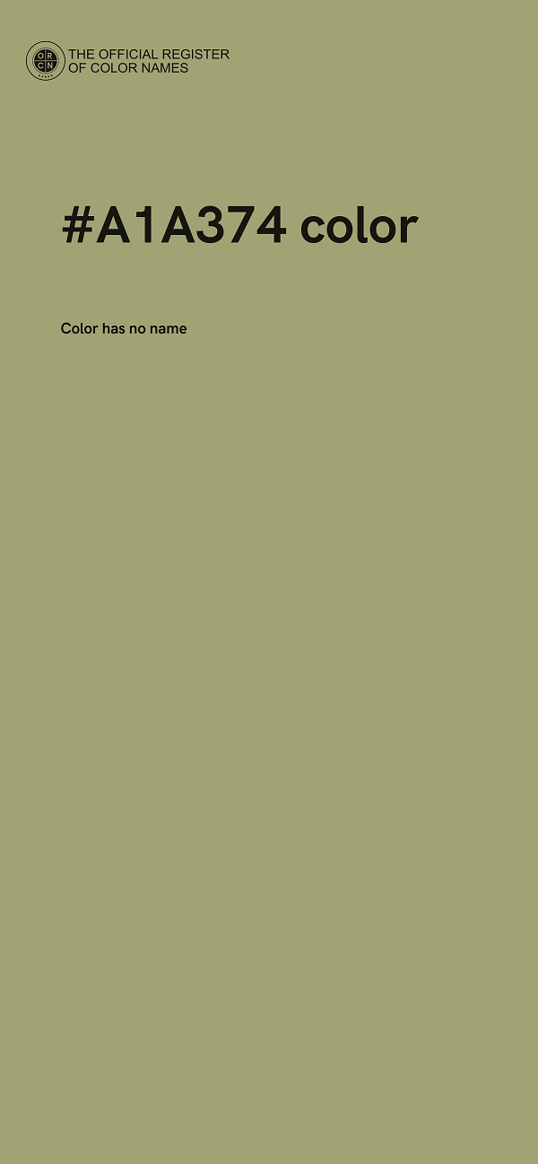 #A1A374 color image