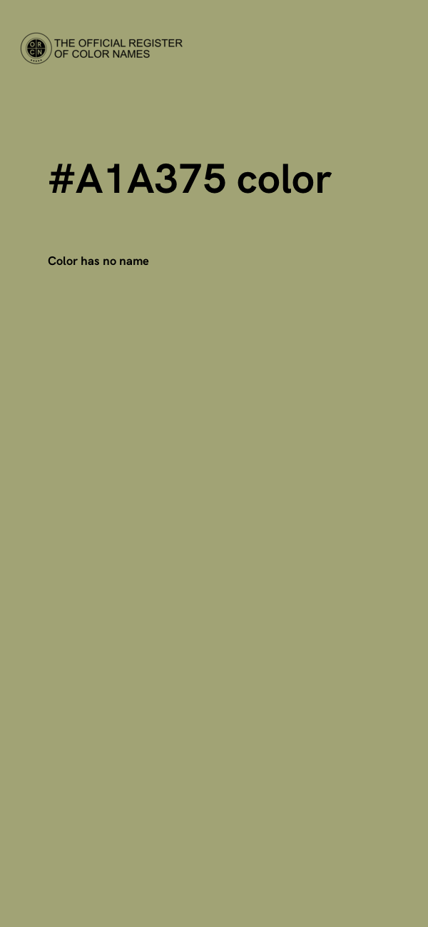 #A1A375 color image