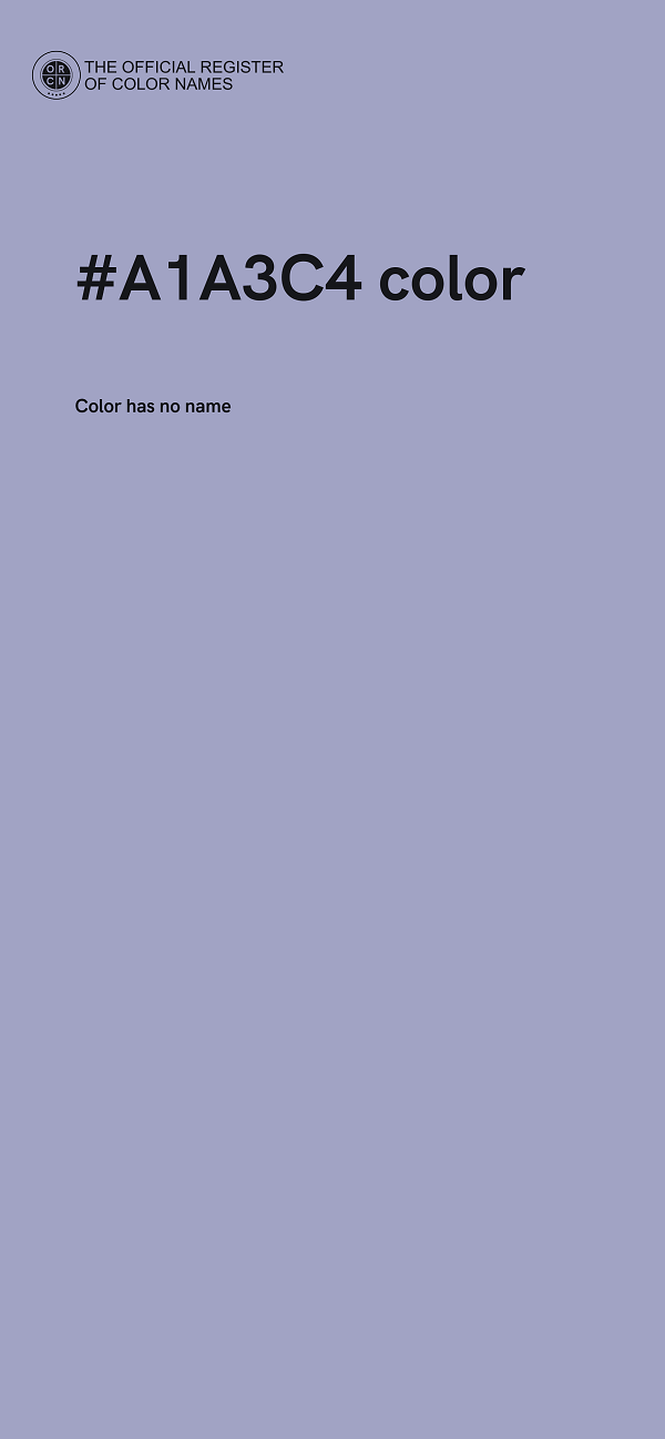 #A1A3C4 color image